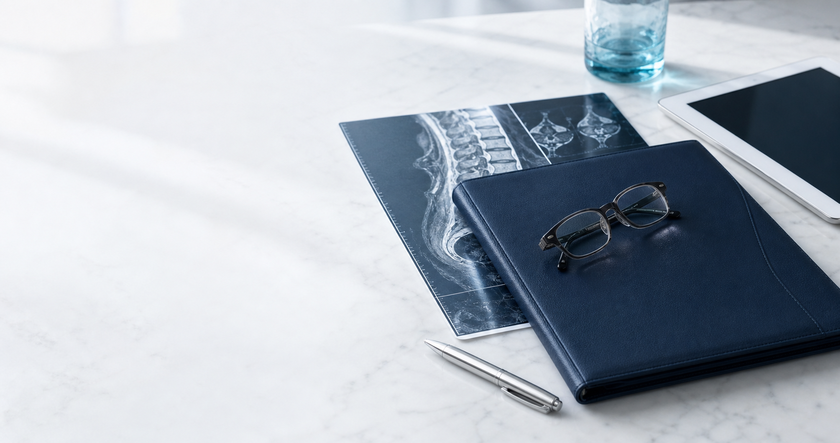 Clinical notes and imaging reviewed for a pain-source evaluation